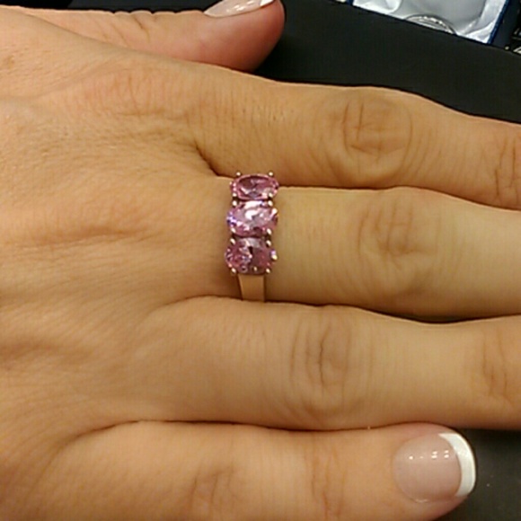 Vintage Swarovski Crystal 3 Stone 925 Sterling - Picture 8 of 8